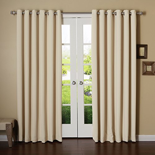 Best Home Fashion Wide Width Grommet Top Thermal Blackout Curtain 100" W X 84" L 1 Panel