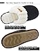 VONMAY Women's Elegant Knitted Cozy Plush Fleece Lined Slip On Indoor House Slippers (11-12 B(M) US, Black)