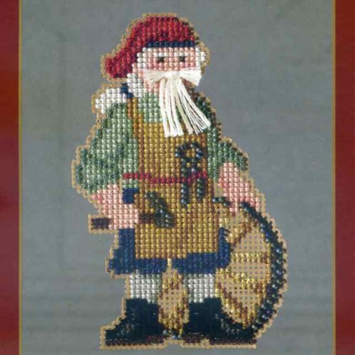 Jamestown Santa - Beaded Cross Stitch Kit MH203302 - Colonial Santas