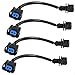OBD1 to OBD2 Adapter Fuel Injector Conversion Harness Compatible with Honda Acura 1987-2001 Jumper B-D (Pack of 4)