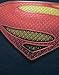 Official Superman Man of Steel Textured Men's T-Shirt (XL)