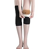MioCloth Winter Knee Warmers Thick Fleece Lined Knee Braces Support Thermal Ski Cycling Leg Sleeves for Joint Pain Arthritis