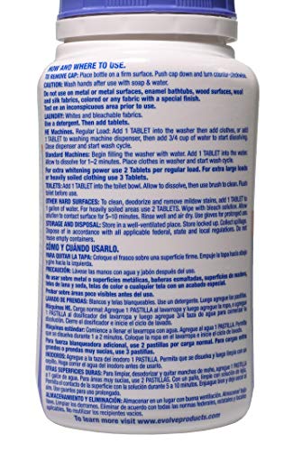 Evolve Concentrated Bleach Tablets, 1- 32ct (Summer Lavender)