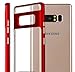 Samsung Galaxy Note 8 PC TPU Stand Case-Auroralove Samsung Note 8 Slim Clear Crystal TPU+Hard PC Frame Rubber Bumper Cover for Samsung Note 8 with Kickstand (Samsung galaxy note 8, Red)