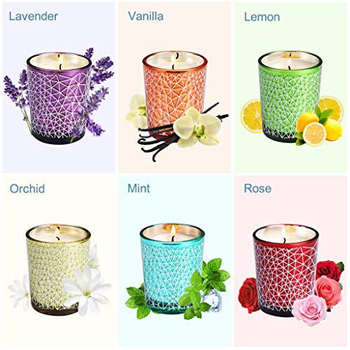 image for LANGRIA Aromatherapy Scented Candles, Glass Made, Organic 100% Natural