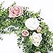 Artiflr Faux Eucalyptus Garland, 2 Pcs Artificial Vines Fake Eucalyptus Greenery Garland Wedding Backdrop Arch Wall Table Party Decor, 6.1 Feet/pcs Fake Hanging Plant Large Eucalyptus Leaves