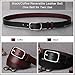 Reversible Women Leather Belt for Jeans, MoAnBee Ladies Belt Reverse 28mm Belt