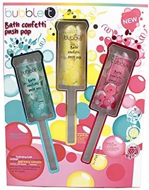 Bubble T Bath Confetti Push Pops Gift Set, 75 g