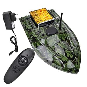 Fastuu Bateaux Télécommandés, Bateau D’appât De Leurre De Pêche Sans Fil Télécommandé Rc 500m, Tenez Le Leurre 1.5kg…