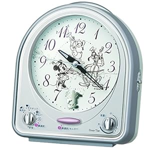 SEIKO CLOCK(セイコークロック) Disneyメロディ目覚まし時計(銀色) FD464S