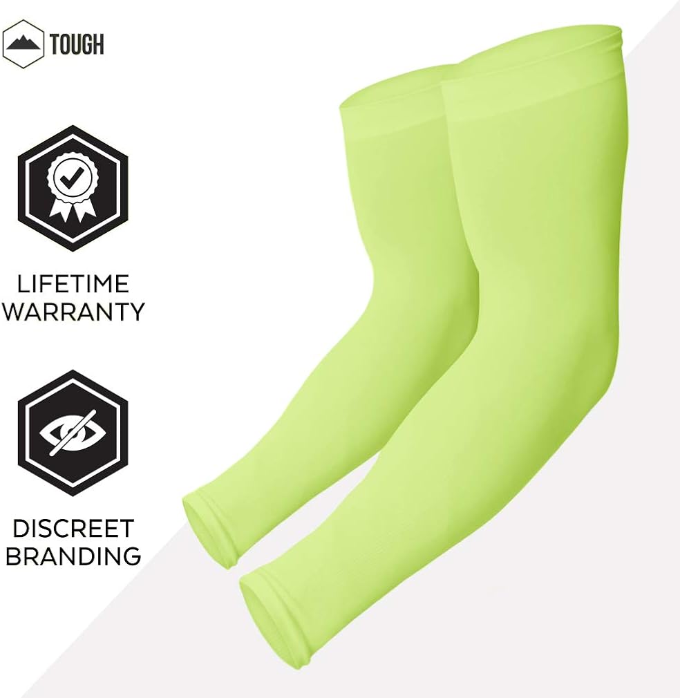 UV Protection Cooling Arm Sleeves - UPF 50 Long Sun Sleeves for Men & Women. Perfect for Cycling, Driving, Running, Basketball, Football & Outdoor Activities. Performance Stretch & Moisture Wicking : Clothing