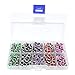 BESTCYC 200pcs 8mm 5colors Rhinestone Brads Paper Fastener for Scrapbooking Card DIY Making Wedding Craft