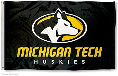 College Flags & Banners Co. Michigan Tech Huskies Flag