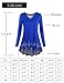 Laksmi Long Sleeve Plus Size, Retro Floral Long Sleeve Tunic Flared Comfy Loose Fit Tunic Blouse Wine Red XX-Large
