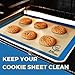 Silicone Baking Mats Set of 3 – 2 Half Cooking Mat + 1 Quarter Baking Mats For Cookie Sheets - Nonstick Silicone Baking Sheet - Reusable Silicone Baking Mat - 100% Food Safe Silicon Baking Slip Mats