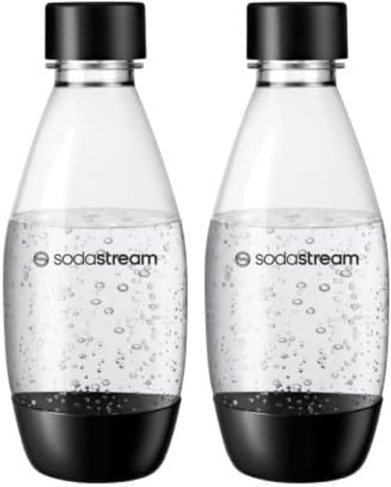 Sodastream Fuse 0.5 Litre Reusable Water Bottles Twin Pack Black