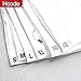 Hcode 1 Inch White Round Retail Clothing Size Label Adhesive Apparel Size Stickers A Set of 6 Rolls S M L XL XXL XXXL Total 3000 Pieces