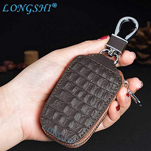 2018 Genuine Leather Key Wallets Men & Women Car Key Bag Multi Function Key Case Fashion Housekeeper Key for Toyota Honda Mazda Color Name Logo Mazda Brown