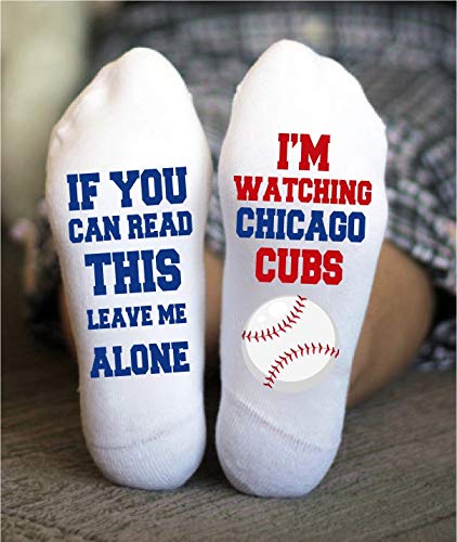 Chicago Cubs Socks Funny Birthday Gifts Baseball Game Day