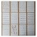 ONEST 12 Pack Letter and Number Stencils Alphabet Stencil Journal/Notebook/Diary/Scrapbook DIY Drawing Template Stencil, 4x7 Inch