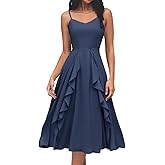 HomRain Women's Cocktail Tea Party Beach Dresses Formal Graduation Wedding Guest Chiffon Summer Evening Elegant Dress 2025