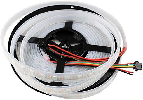 colorfulpearl 16.4ft 5M 300 Pixels 60 leds/m WS2813 (Upgraded WS2812B) Addressable 5050 RGB LED Strip Light Dual Signal Wires Waterproof 5V
