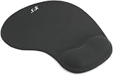 New Horrizon 2 Pack Mouse Mat Black Anti Slip Gel Foam Wrist Support view 2