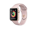 Apple Watch Series 3 42mm Smartwatch (GPS Only, Gold Aluminum Case, Pink Sand Sport Band)