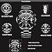 CRRJU Men's Multifunctional Chronograph Wristwatches,Stainsteel Steel Band Waterproof Watch