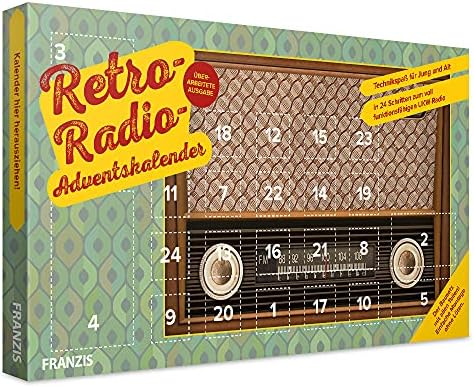 Franzis Retro Radio Adventskalender: Bauen Sie in 24 Schritten Ihr eigenes UKW-Radio! Einfache Montage ohne Löten