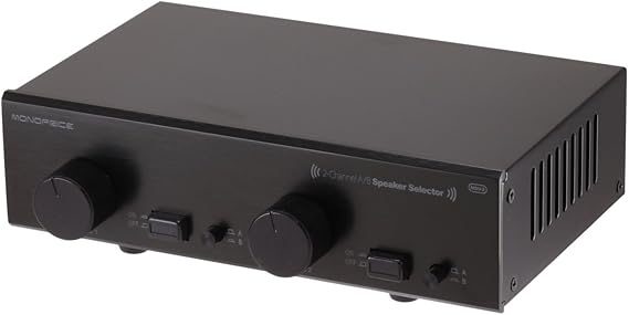 2 way speaker switch with volume control