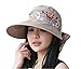 Roll Up Wide Brim Sun Visor UPF 50+ UV Protection Sun Hat with Neck Protector