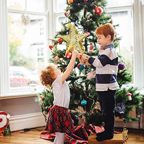 Charlemain Puntale per Albero di Natale, Stella per Punte Albero di Natale Decorazioni per Punte Albero di Natale Topper per Albero di Natale