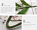 Artificial flowers, Meiwo 5pcs Artificial Lillies with 3 Buds, Full Bloom Artificial Latex Real Touch Flowers for Home Decor, Wedding, Parties, Offices, Restaurants(White)
