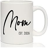 Breezy Valley Mom EST 2026 Mug, Pregnancy Announcement Gift for Expecting Mother, Mom to Be Coffee Cup, First Time Pregnancy Present, 11oz