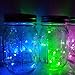 Decorman Solar Mason Jar Lid Lights, 6 Pack 10 LED Waterproof String Fairy Star Firefly Jar Lids Lights for Patio Garden Yard Lawn Party Wedding Christmas Decoration(Jars & Hangers Not Included)