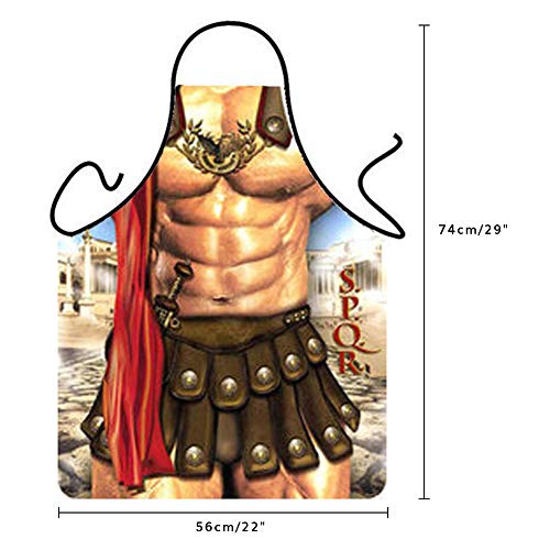 Father's Day Apron,New Hot Man Sexy Kitchen Apron Men's Funny Kitchen Apron Creative Cooking Grilling Baking Aprons for Gifts