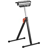 VEVOR Roller Stand, 300 lb Load Capacity, 26.8-42.5 in Adjustable Height, Folding Heavy Duty with 11.5 inch Polished Multi-di