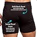 Ejis Sweat Defense Boxer Brief | Comfort Pouch | Sweat Proof Micro Modal (Medium, Black)