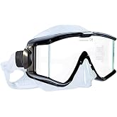 Tilos Single Lens Panoramic Large Wide View Mask for Scuba Diving &amp; Snorkeling