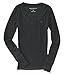 Aeropostale Women's Long Sleeve A87 Ribbed V-Neck Tee Shirt