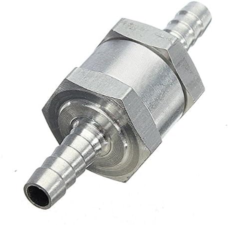 Machter 1PCS Non-Return One Way Check Valve 8mm 5/16" Fuel Petrol Diesel Marine Aluminum Alloy
