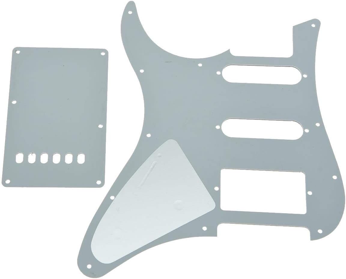 KAISH White Pearl Guitar HSS Pickguard with Trem Back Plate for Yamaha PACIFICA Guitar - Image 3