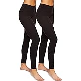 Felina Sueded Athleisure Performance Legging (2-Pack) Womens Leggings w/Slimming Waist Band Style: C3690RT