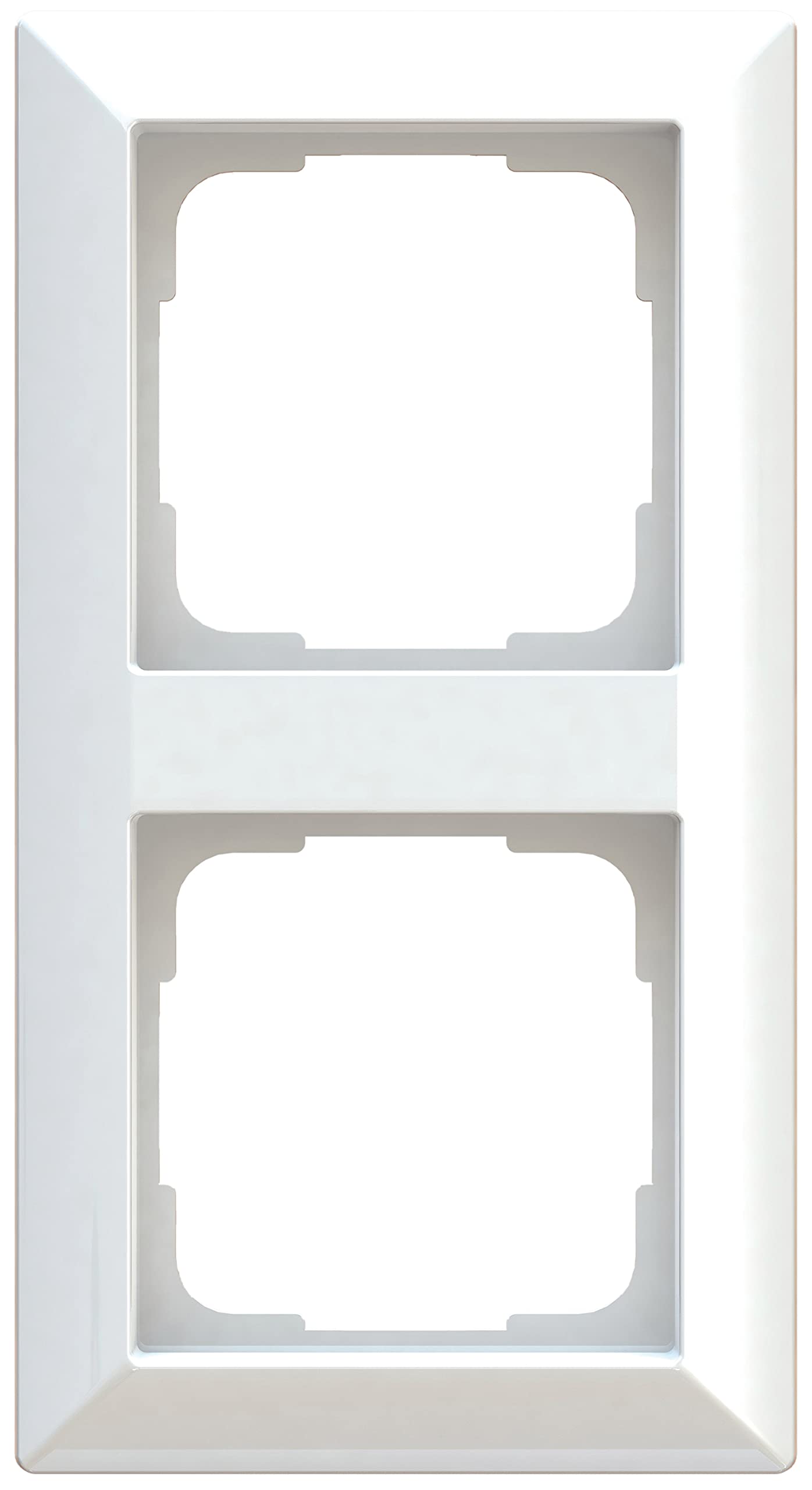 OPUS Opus 55 Information Double Cover Frame Polar White Modern Design with Clean Lines PVC-Free Made of Impact and Shatterproof Polycarbonate for Vertical and Horizontal Installation