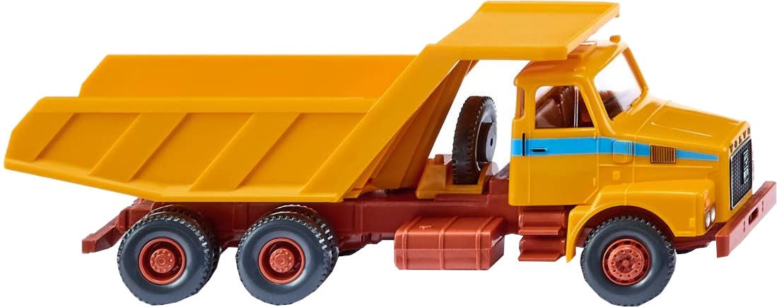 Wiking 067106 Volvo N10 Tipper Trailer Maize Yellow 1973-85 HO