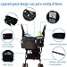 K-JYBA Pram Stroller Organizer Bag Cup Holders Cellphone holder Mesh Pocket Zip-off Pouch Universal Fit Large Space Capacity