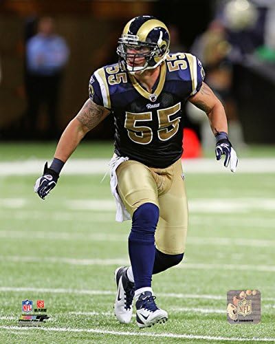 NFL Football James Laurinaitis St. Louis Rams - 8"x10" Photo, Mounted in 11"x14" Double Matt and Framed with Plexi Glass #1224