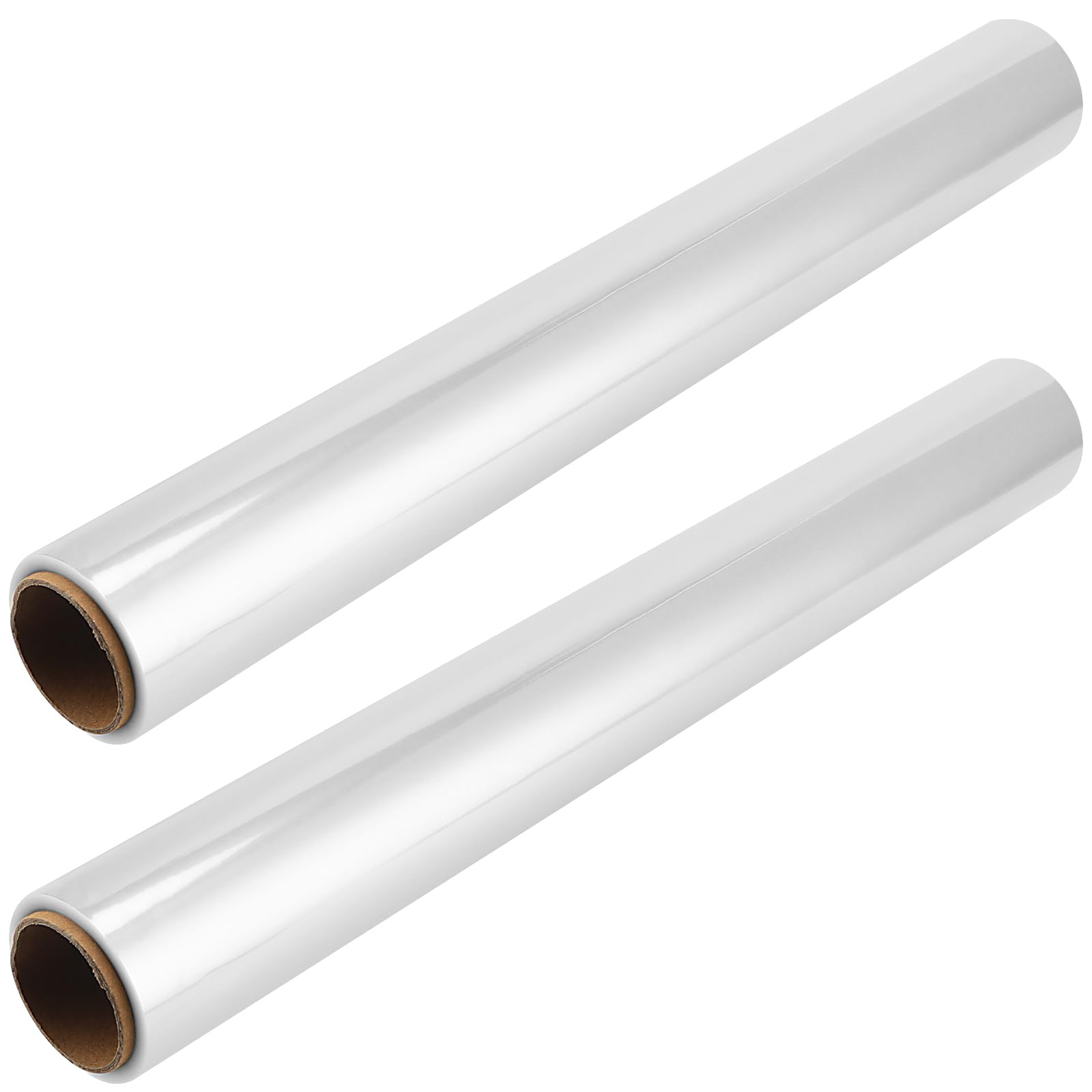 PINGEUI 2 Roll 40cm x 30m Clear Cellophane Wraps, 2.5 Mil Tickness Transparent Cellophane Wrap Cellophane Gift Wrap Roll, Cellophane Wrap for Hampers, Florist, Crafts, Christmas Gifts