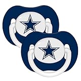 NFL Football 2014 Baby Infant Pacifier 2-Pack - Pick Team (Dallas Cowboys - Stripe)
